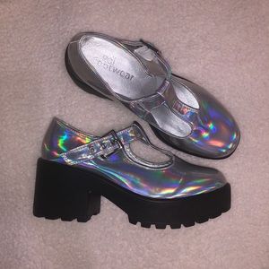 Dollskill Holographic Mary Janes